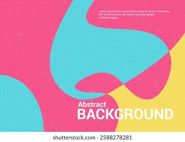 colorful wave background with grain noise effect background, for art product design, social media, trendy, vintage, flyer, banner