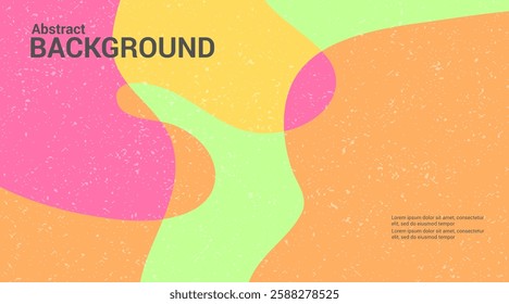 colorful wave background with grain noise effect background, for art product design, social media, trendy, vintage, flyer, banner