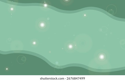 Colorido conjunto de fondo de onda con efecto de luz brillante