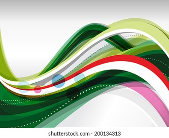 Colorful wave Background Vector illustration 