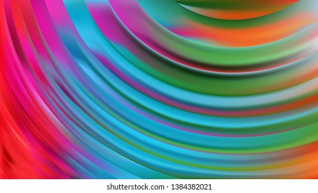 Colorful Wave Background Vector Image