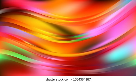 Colorful Wave Background Vector Image