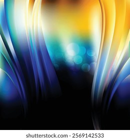 Colorful Wave Background Vector Template