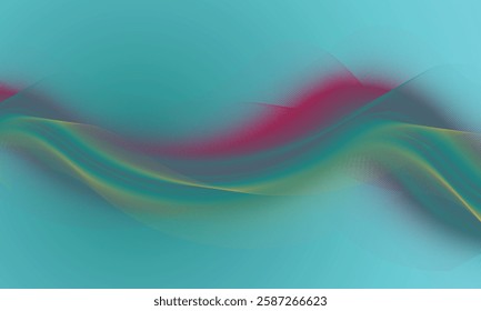 A colorful wave with a blue background. The colors are bright and vibrant, giving the image a lively and energetic mood