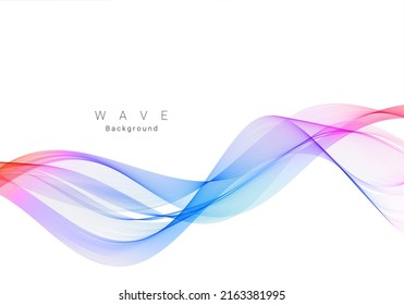 Colorful wave design modern background vector
