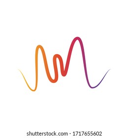 colorful wave design vector template illustration