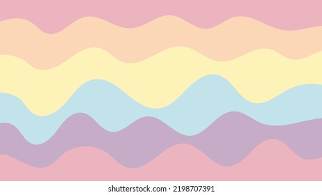 Colorful Wave Distortion Abstract Background