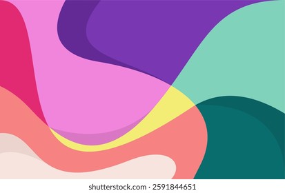 Colorful wave and fluid background for summer background