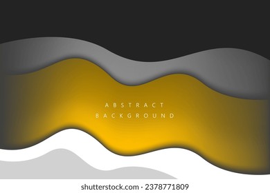 Colorful wave gradient abstract background. Vector illustration	