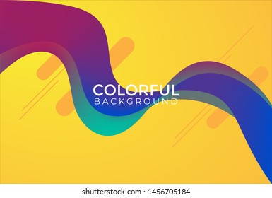 Colorful Wave Gradient Style Background