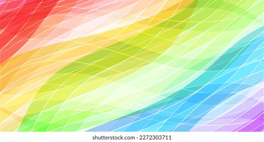 Colorful wave Japanese pattern background