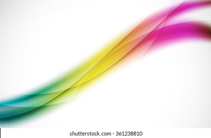 Línea de onda colorida, fondo abstracto con efectos de luz y sombra