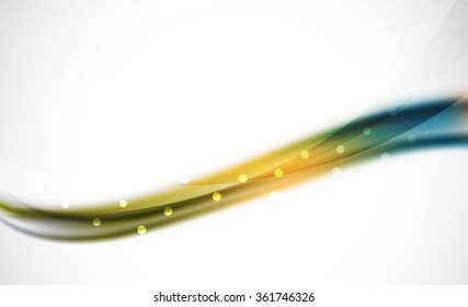 Línea de onda colorida, fondo abstracto con efectos de luz y sombra