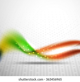 Colorful wave line, abstract background with light and shadow effects