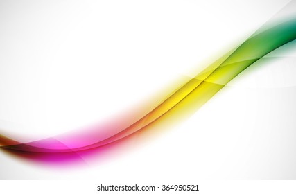 Línea de onda colorida, fondo abstracto con efectos de luz y sombra