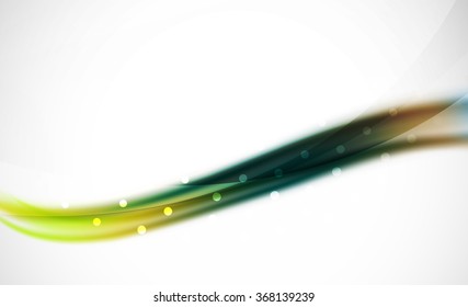 Línea de onda colorida, fondo abstracto con efectos de luz y sombra