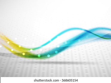 Colorful wave line, abstract background with light and shadow effects