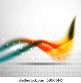 Farbige Wellenlinie, abstrakter Hintergrund mit Licht- und Schatteneffekten