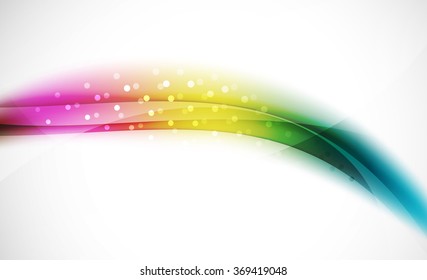 Colorful wave line, abstract background with light and shadow effects