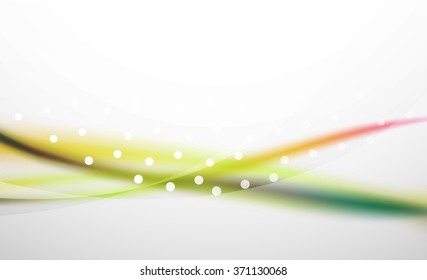 Línea de onda colorida, fondo abstracto con efectos de luz y sombra