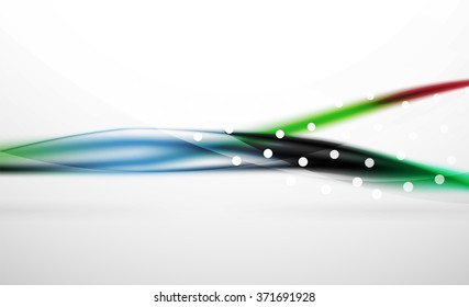 Colorful wave line, abstract background with light and shadow effects