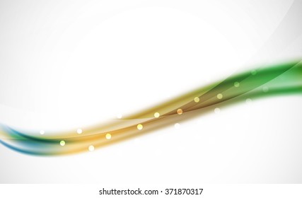 Línea de onda colorida, fondo abstracto con efectos de luz y sombra
