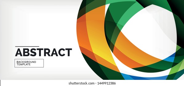 Colorful wave lines abstract background, color line for business or techno presentation. Vector shiny modern wallpaper with stripes