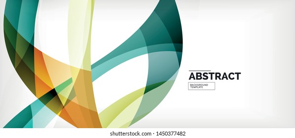 Colorful wave lines abstract background, color line for business or techno presentation. Vector shiny modern wallpaper with stripes