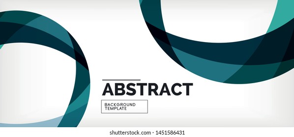 Coloridas líneas onduladas fondo abstracto, línea de color para presentación empresarial o técnica. Papel de pared moderno brillante vectorial con rayas