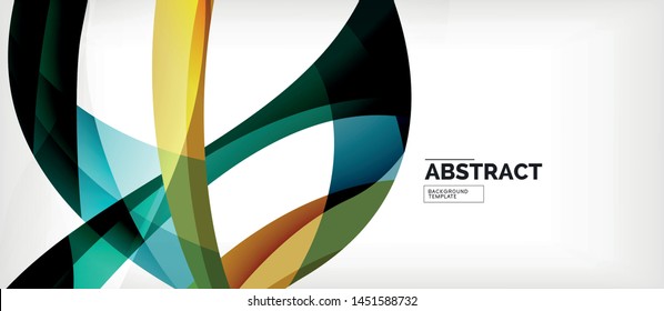 Colorful wave lines abstract background, color line for business or techno presentation. Vector shiny modern wallpaper with stripes