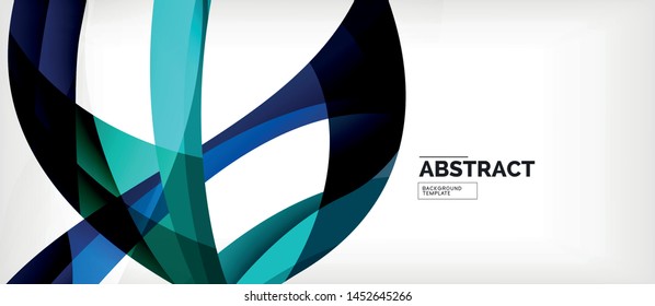 Colorful wave lines abstract background, color line for business or techno presentation. Vector shiny modern wallpaper with stripes