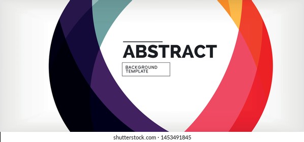 Colorful wave lines abstract background, color line for business or techno presentation. Vector shiny modern wallpaper with stripes