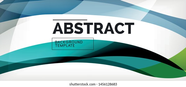 Fundo abstrato de linhas de onda coloridas, linha de cor para apresentação de negócios ou techno. Vetor papel de parede moderno brilhante com listras