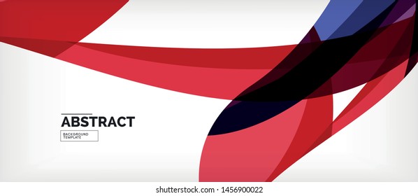 Colorful wave lines abstract background, color line for business or techno presentation. Vector shiny modern wallpaper with stripes