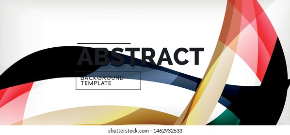 Colorful wave lines abstract background, color line for business or techno presentation. Vector shiny modern wallpaper with stripes
