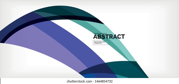 Colorful wave lines abstract background, color line for business or techno presentation. Vector shiny modern wallpaper with stripes