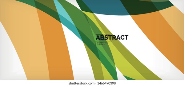 Colorful wave lines abstract background, color line for business or techno presentation. Vector shiny modern wallpaper with stripes
