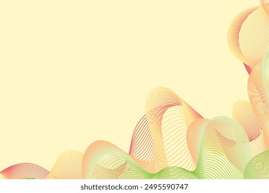 Colorful Wave Lines Pattern Abstract Background. Modern Banner. Wallpaper. Frame. Vector Illustration