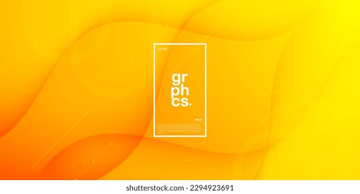 Farbige Wellenmaschen abstrakter Hintergrund mit orangefarbener und gelber Farbkombination. weiche Farben und Überlagerungslinien auf dem Hintergrund. EPS10-Vektor