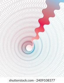 Colorful wave on white background abstract vector, wavy line dynamic curve shape,Modern beautiful graphic backdrop illustration for banner, card, cover