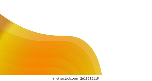 Colorful wave orange abstract gradient background	
