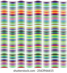 Colorful Wave Pattern: Abstract Art Background