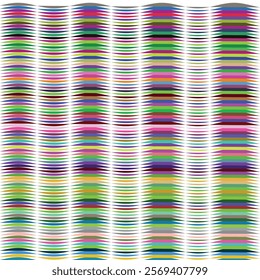 Colorful Wave Pattern: Abstract Art with Vibrant Hues