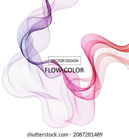 Colorful wave pattern. Vector design element