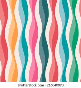 colorful wave seamless pattern