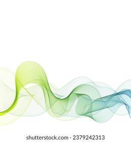 Colorful wave with shadow. Modern vector illustration. eps 10
