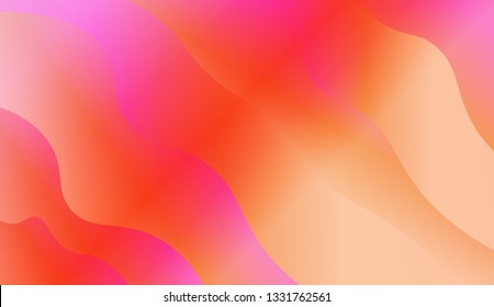 Colorful wave shape. Vector illustration. For landing creative page.