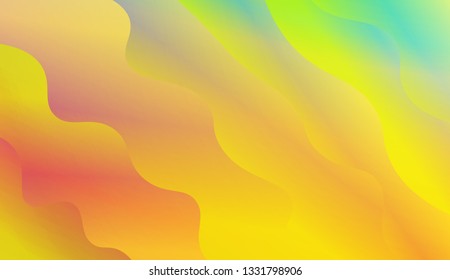 Colorful wave shape. Vector illustration. For landing creative page.