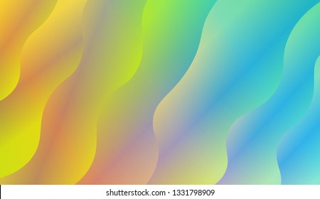 Colorful wave shape. Vector illustration. For landing creative page.