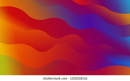 Colorful wave shape. Vector illustration. For landing creative page.